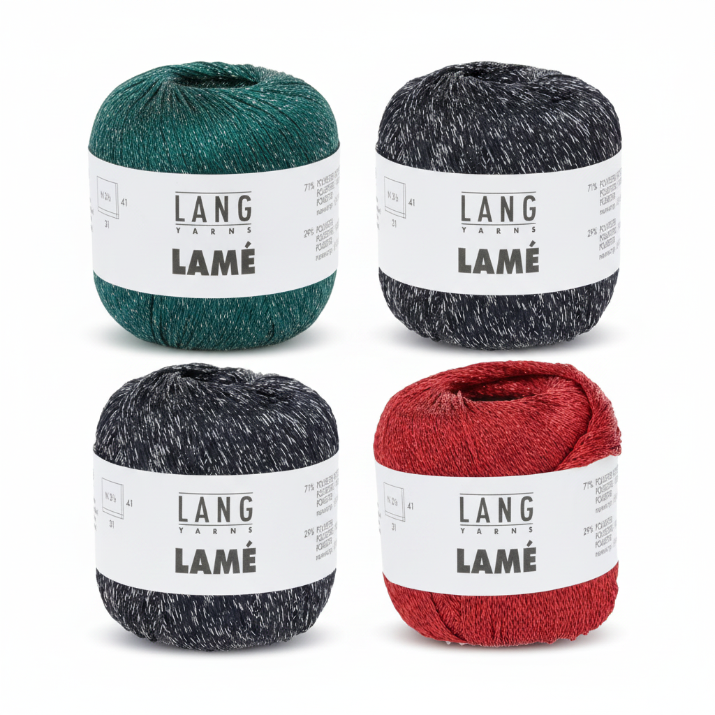 Lang Yarns Lamé – verzamelfoto 2x2