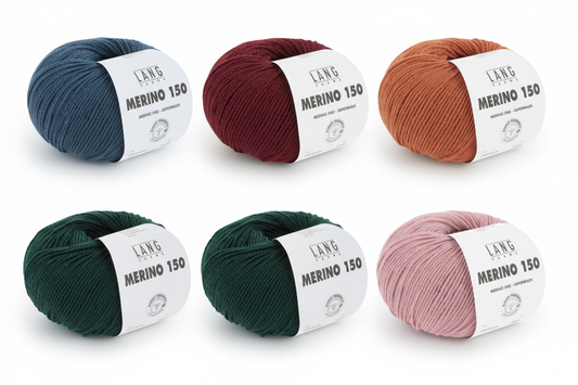 Lang Yarns Merino 150 – kleurencollage