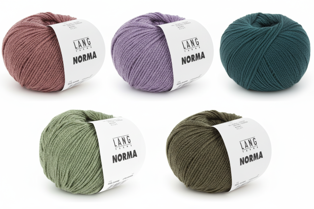 Lang Yarns Norma collage